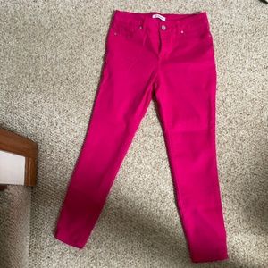 Pink d jeans pants